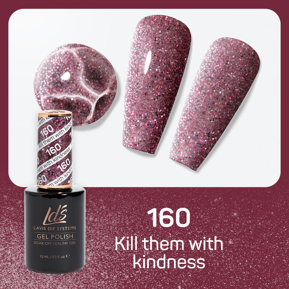  LDS Gel Nail Polish Duo - 160 Kill Them With Kindness by LDS sold by DTK Nail Supply