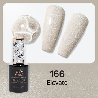  LDS Gel Nail Polish Duo - 166 Glitter Colors - Elevate by LDS sold by DTK Nail Supply