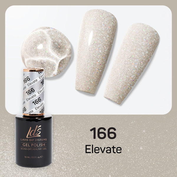  LDS Hema Free Gel Polish 166 - Elevate by LDS HEMA FREE GEL POLISH sold by DTK Nail Supply