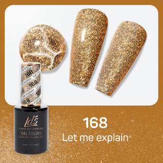  LDS Gel Nail Polish Duo - 168 Glitter Colors - Let Me Explain by LDS sold by DTK Nail Supply