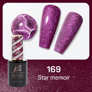  LDS Gel Nail Polish Duo - 169 Glitter Colors - Star Memoir by LDS sold by DTK Nail Supply