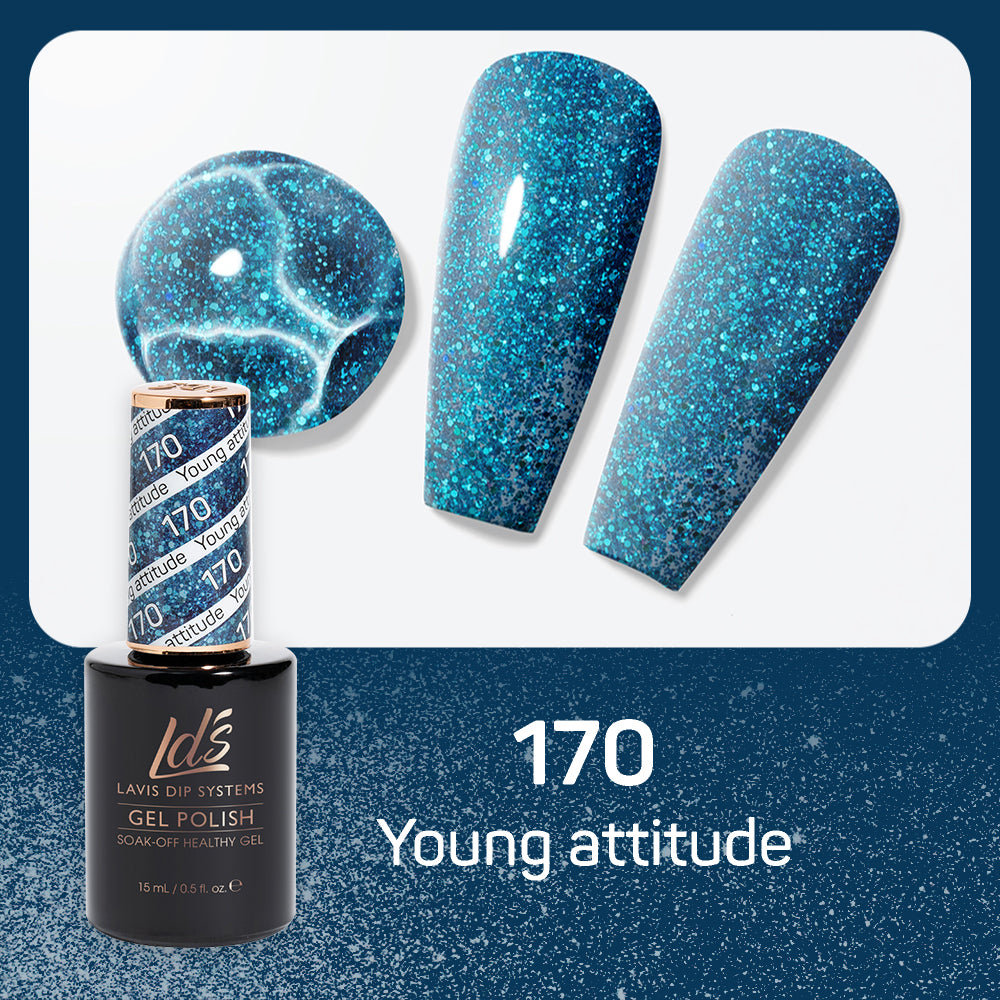  LDS Gel Nail Polish Duo - 170 Young Attitude by LDS sold by DTK Nail Supply