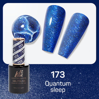  LDS Gel Nail Polish Duo - 173 Glitter Colors - Quantum Sleep by LDS sold by DTK Nail Supply