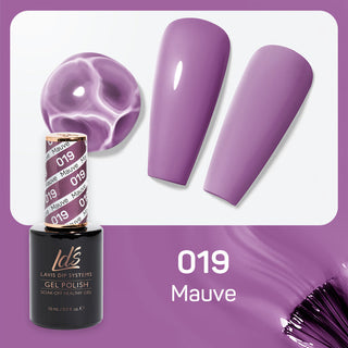  LDS Gel Nail Polish Duo - 019 Purple Colors - Mauve by LDS sold by DTK Nail Supply