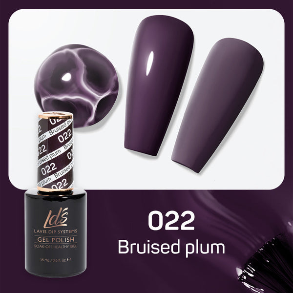  LDS Hema Free Gel Polish 022 - Bruised Plum by LDS HEMA FREE GEL POLISH sold by DTK Nail Supply