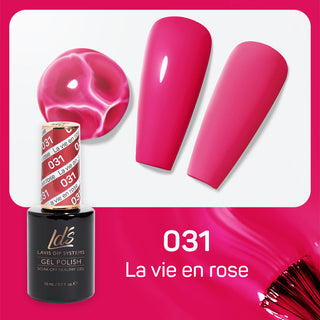  LDS Gel Nail Polish Duo - 031 Red Colors - La Vie En Rose by LDS sold by DTK Nail Supply