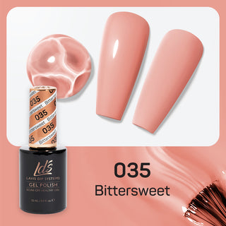  LDS Gel Nail Polish Duo - 035 Orange, Coral Colors - Bittersweet by LDS sold by DTK Nail Supply