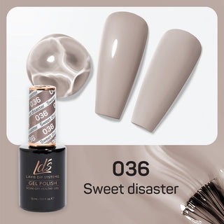  LDS Gel Polish 036 - Gray Colors - Sweet Disaster by LDS sold by DTK Nail Supply