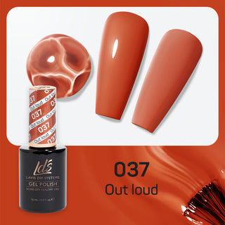  LDS Gel Nail Polish Duo - 037 Orange Colors - Out Loud by LDS sold by DTK Nail Supply