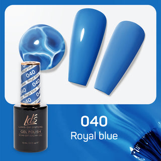  LDS Gel Nail Polish Duo - 040 Blue Colors - Royal Blue by LDS sold by DTK Nail Supply
