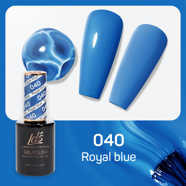  LDS Gel Nail Polish Duo - 040 Royal Blue by LDS sold by DTK Nail Supply