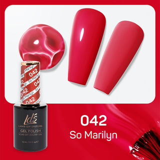  LDS Gel Polish 042 - Red Colors - So Marilyn by LDS sold by DTK Nail Supply