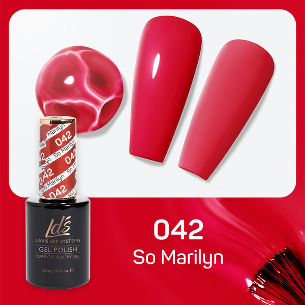  LDS Hema Free Gel Polish 042 - So Marilyn by LDS HEMA FREE GEL POLISH sold by DTK Nail Supply