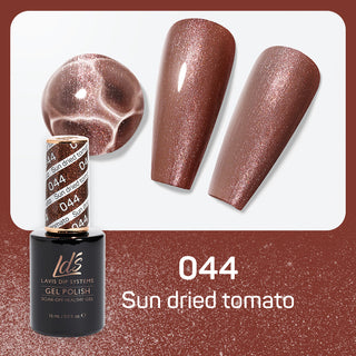  LDS Gel Nail Polish Duo - 044 Brown, Glitter Colors - Sun Dried Tomato by LDS sold by DTK Nail Supply