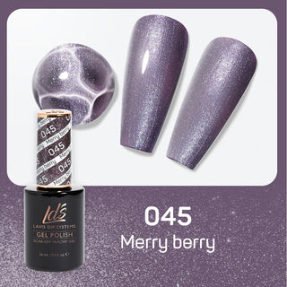  LDS Gel Polish 045 - Glitter, Purple Colors - Merry Berry by LDS sold by DTK Nail Supply