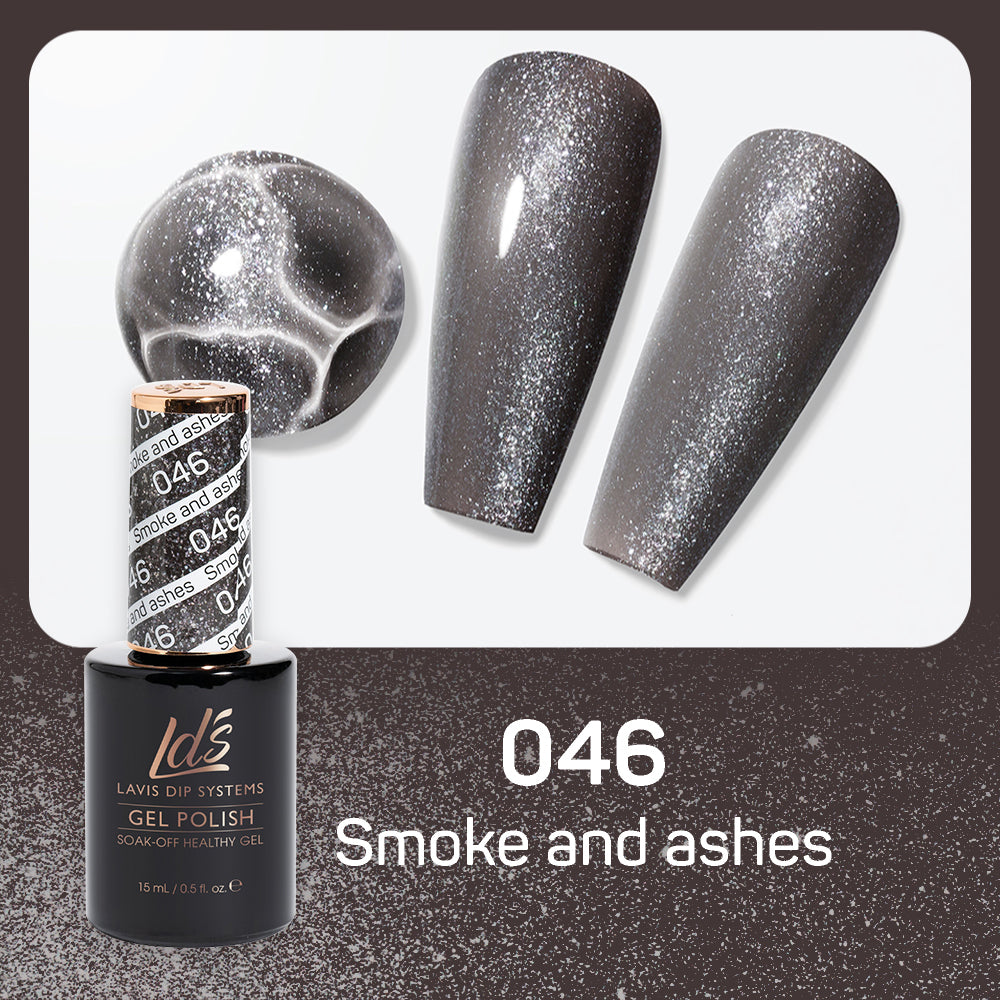  LDS Gel Nail Polish Duo - 046 Smoke And Ashes by LDS sold by DTK Nail Supply