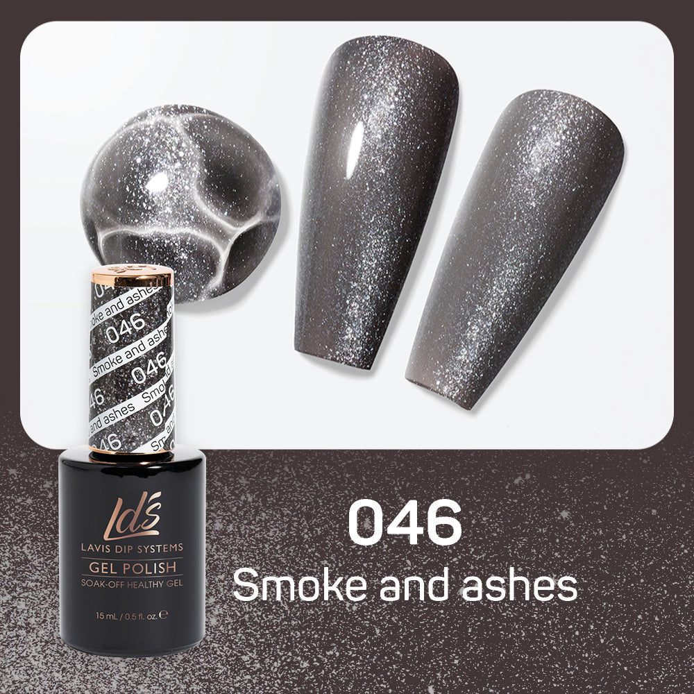  LDS Hema Free Gel Polish 046 - Smoke And Ashes by LDS HEMA FREE GEL POLISH sold by DTK Nail Supply