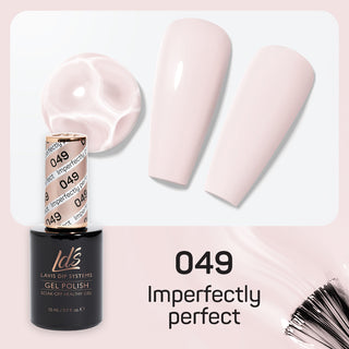  LDS Gel Nail Polish Duo - 049 Neutral, Beige Colors - Imperfectly Perfect by LDS sold by DTK Nail Supply