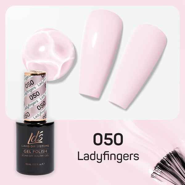  LDS Gel Nail Polish Duo - 050 Ladyfingers by LDS sold by DTK Nail Supply