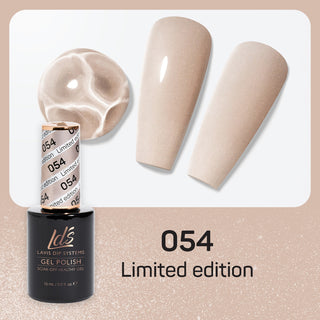  LDS Gel Nail Polish Duo - 054 Neutral, Beige Colors - Limited Editon by LDS sold by DTK Nail Supply