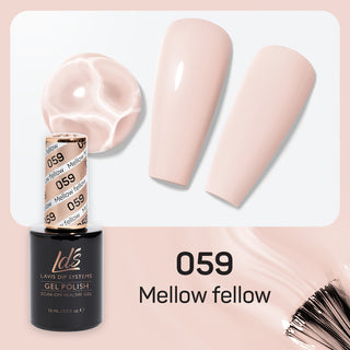  LDS Gel Nail Polish Duo - 059 Beige Colors - Mellow Fellow by LDS sold by DTK Nail Supply
