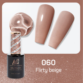 LDS Gel Polish 060 - Brown Colors - Flirty Beige by LDS sold by DTK Nail Supply