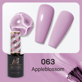  LDS Gel Nail Polish Duo - 063 Pink Colors - Appleblossom by LDS sold by DTK Nail Supply