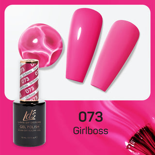  LDS Gel Nail Polish Duo - 073 Pink Colors - #Girlboss by LDS sold by DTK Nail Supply