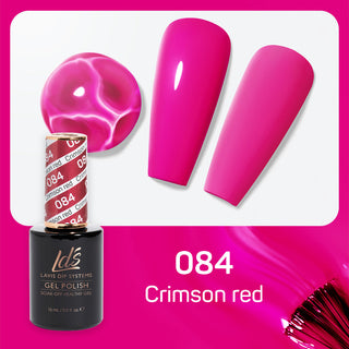  LDS Gel Polish 084 - Pink Colors - Crimson Red by LDS sold by DTK Nail Supply