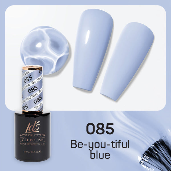  LDS Hema Free Gel Polish 085 - Be-You-Tiful Blue by LDS HEMA FREE GEL POLISH sold by DTK Nail Supply