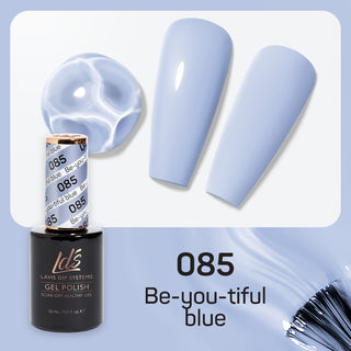  LDS Gel Nail Polish Duo - 085 Blue Colors - Be-You-Tiful Blue by LDS sold by DTK Nail Supply