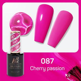  LDS Gel Polish 087 - Pink Colors - Cherry Passion by LDS sold by DTK Nail Supply
