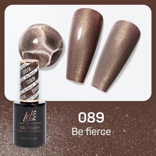  LDS Gel Nail Polish Duo - 089 Glitter Colors - Be Fierce by LDS sold by DTK Nail Supply