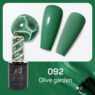  LDS Gel Polish 092 - Green Colors - Olive Garden by LDS sold by DTK Nail Supply