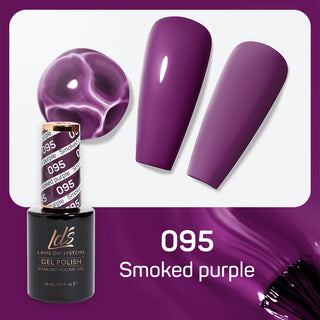  LDS Gel Nail Polish Duo - 095 Purple Colors - Smoked Purple by LDS sold by DTK Nail Supply