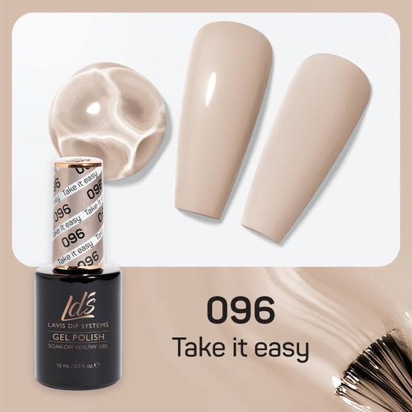  LDS Gel Nail Polish Duo - 096 Take It Easy by LDS sold by DTK Nail Supply