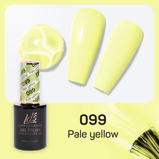  LDS Gel Nail Polish Duo - 099 Yellow Colors - Pale Yellow by LDS sold by DTK Nail Supply