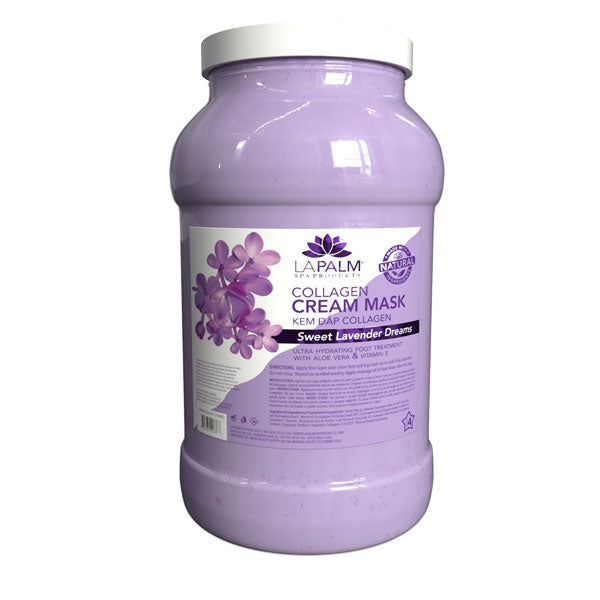  La Palm Collagen Cream Mask - 1 Gallon - Lavender by La Palm sold by DTK Nail Supply