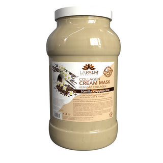  La Palm Collagen Cream Mask - 1 Gallon - Vanilla Cappuccino by La Palm sold by DTK Nail Supply