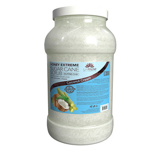  La Palm Sugar Cane Scrub - Coconut Cream - 1Gallon by La Palm sold by DTK Nail Supply