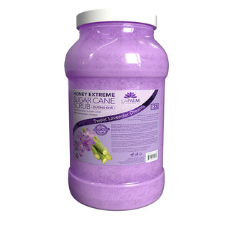  La Palm Sugar Cane Scrub - Lavender Purple - 1Gallon by La Palm sold by DTK Nail Supply