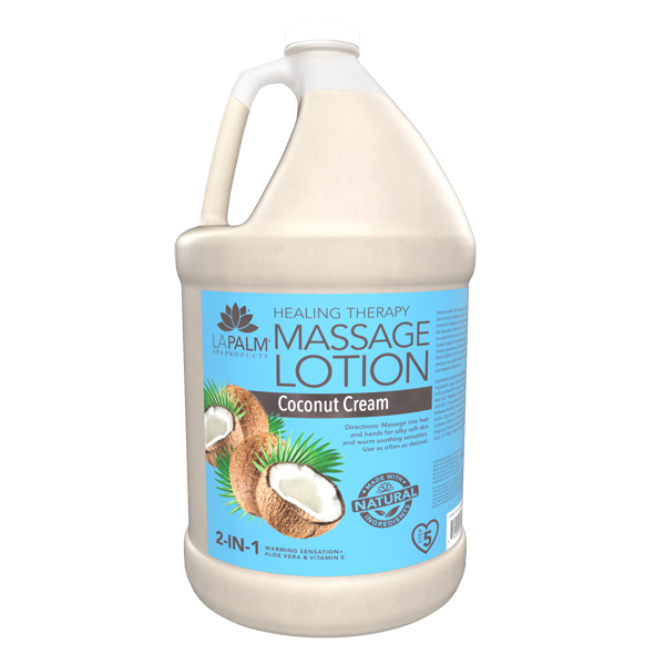 La Palm Massage Lotion - Coconut Cream - 1Gallon by La Palm sold by DTK Nail Supply