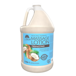  La Palm Massage Lotion - Coconut Cream - 1Gallon by La Palm sold by DTK Nail Supply