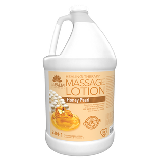  La Palm Massage Lotion - Honey Pearl - 1Gallon by La Palm sold by DTK Nail Supply
