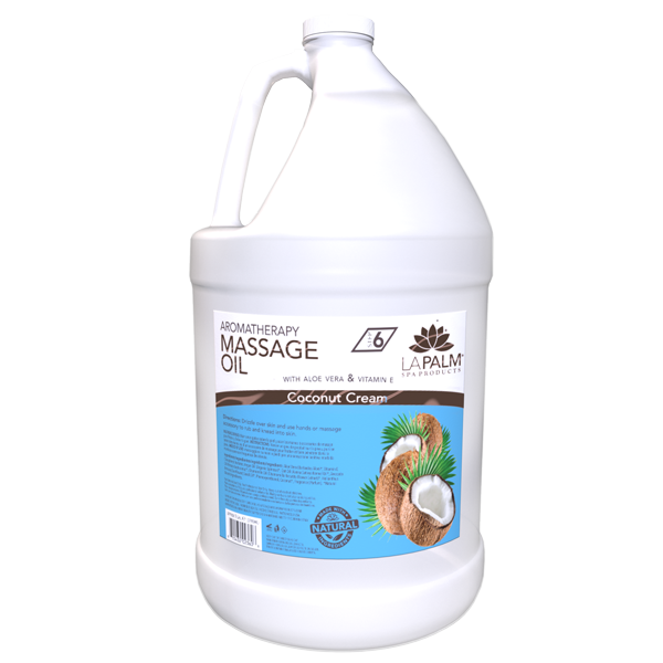  La Palm Massage Oil - Coconut Cream - 1Gallon by La Palm sold by DTK Nail Supply