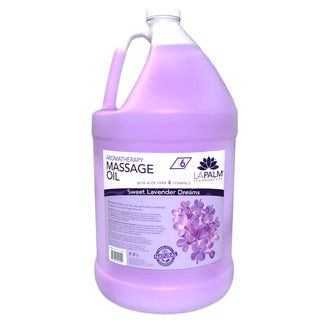  La Palm Massage Oil - Lavender Purple - 1Gallon by La Palm sold by DTK Nail Supply