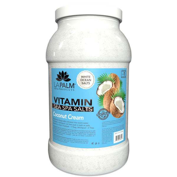  La Palm Sea Spa Salts - Coconut Cream - 1Gallon by La Palm sold by DTK Nail Supply