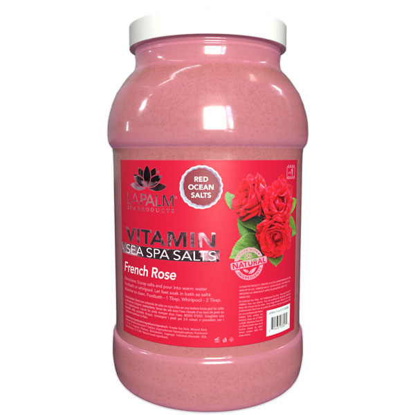  La Palm Sea Spa Salts - French Rose - 1Gallon by La Palm sold by DTK Nail Supply
