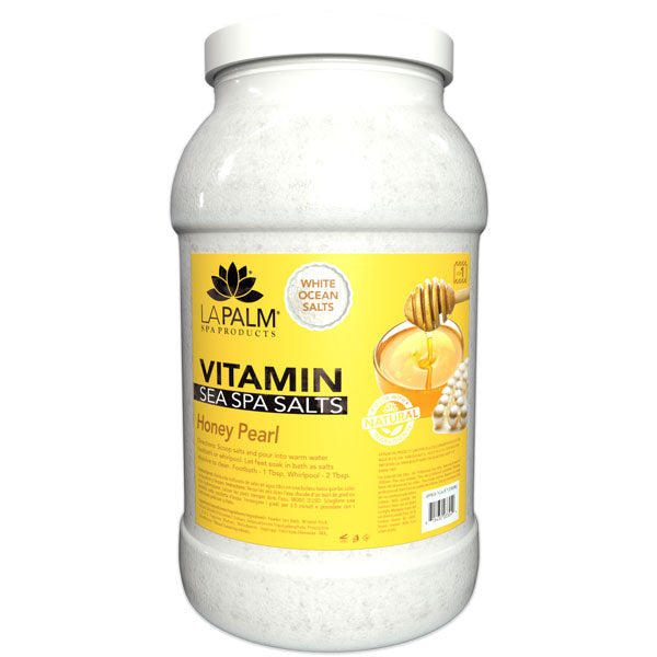  La Palm Sea Spa Salts - Honey Pearl - 1Gallon by La Palm sold by DTK Nail Supply