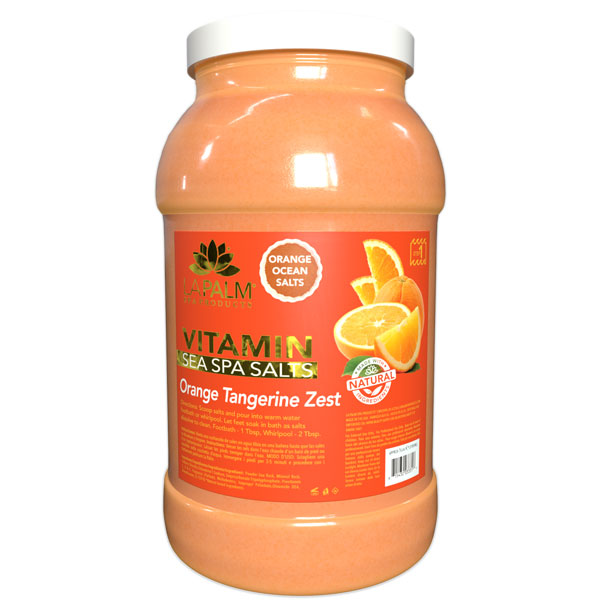  La Palm Sea Spa Salts - Orange Tangerine Zest - 1Gallon by La Palm sold by DTK Nail Supply